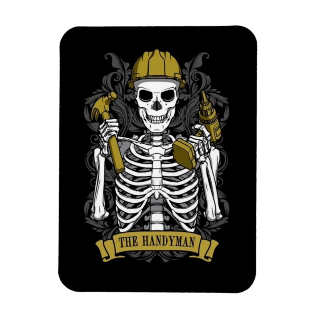 Das Handyman Tarot Card Magnet (Vertikal)