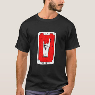 Das Handzeichen des Teufels Tarot-Kartenkartenträg T-Shirt