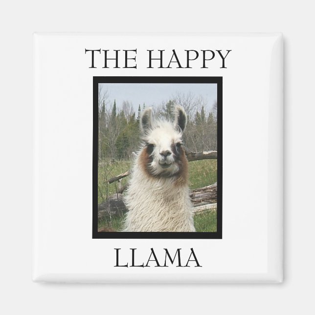 DAS HAPPY LLAMA MAGNET (Vorne)