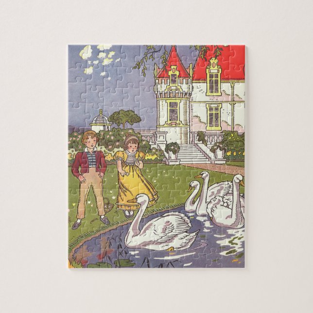 Das hässliche Duckling, die Vintage Märchen von Ha (Vertikal)