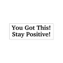 Das hast du Got! Bleibe positiv! Selbstfarbige Bri