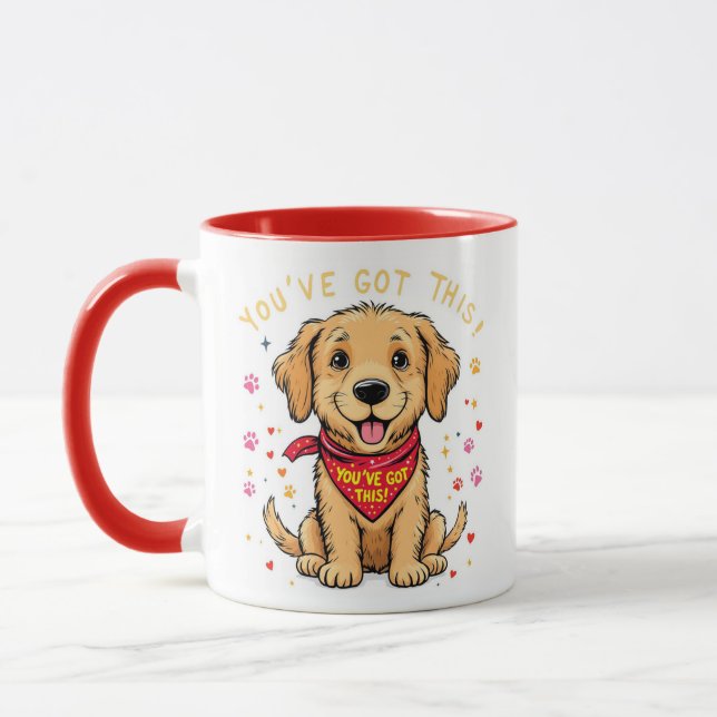 Das hast du Got! Motivierend Welpe-Tasse Tasse (Links)