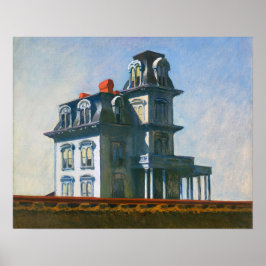 Das Haus am Eisenbahngleis | Edward Hopper | Poster