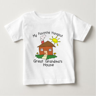 Das Haus der Lieblingstreffpunkt-großen Großmutt Baby T-shirt