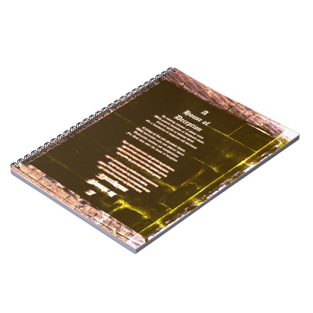 Das Haus der Täuschung Poster Notizblock (Linke Seite)