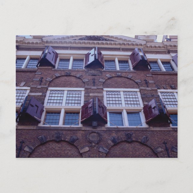 Das Haus des holländischen Malers Rembrandt in Am Postkarte (Vorderseite)