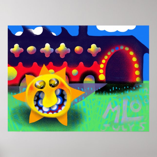 Das Haus des Sonnendrucks Poster (Vorne)