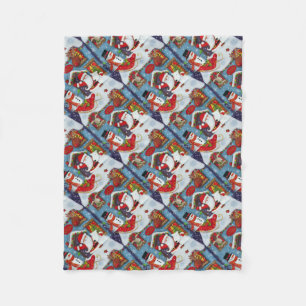 Das Haus des Weihnachtsmanns Fleecedecke