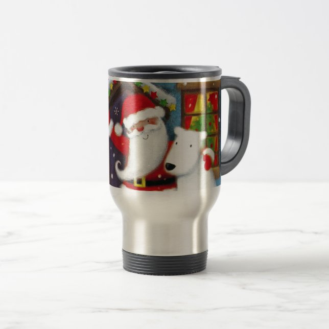 Das Haus des Weihnachtsmanns Reisebecher (VorderseiteRechts)