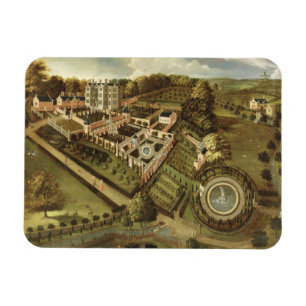 Das Haus und der Garten von Llanerch Hall, Denbigh Magnet