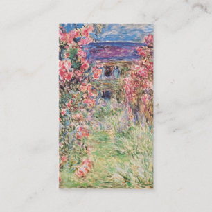 Das Haus unter den Rosen, Claude Monet Visitenkarte