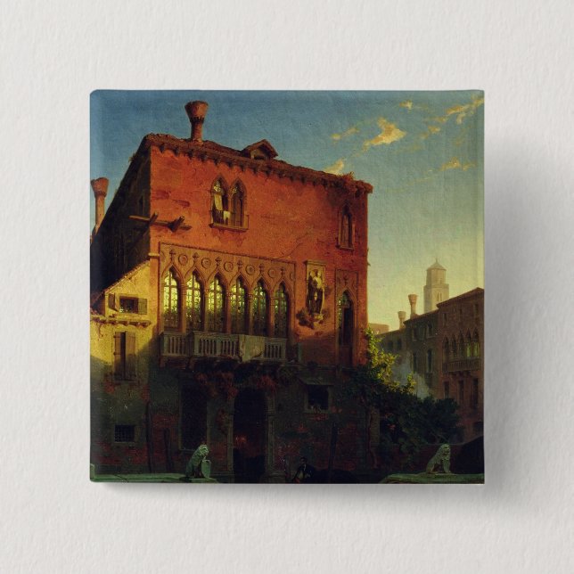 Das Haus von Othello, der Moore in Venedig, 1856 Button (Vorderseite)