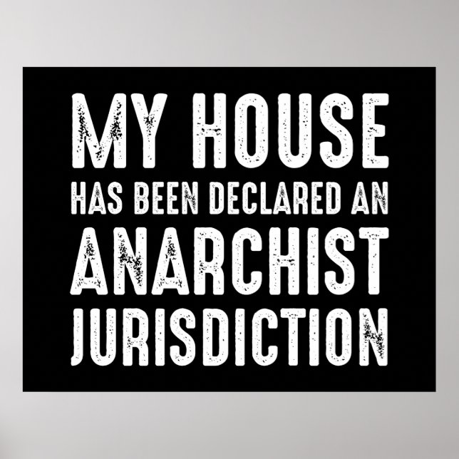 Das Haus wurde zu einer anarchistischen Gerichtsba Poster (Vorne)