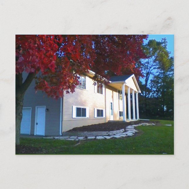 Das Haus zum Verkauf. Postkarte (Vorderseite)