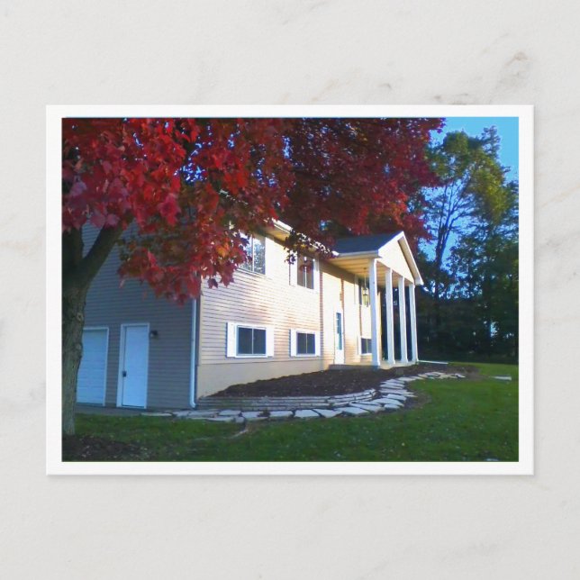 Das Haus zum Verkauf. Postkarte (Vorderseite)