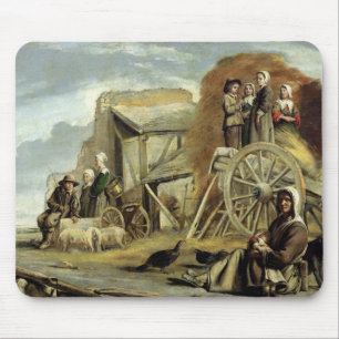 Das Haycart oder Rückkehr von Heuernte, 1641 Mousepad