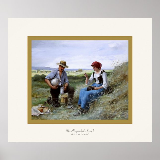 Das Haymaker's Lunch ~ Julien Dupré ~ Bildende Kun Poster (Vorne)