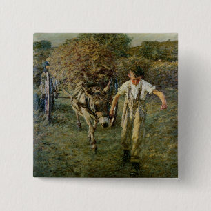 Das Haywain, c.1889 (Öl auf Leinwand) Button