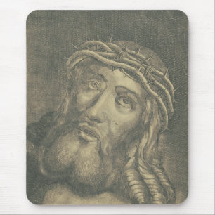 Das Heilige Antlitz Jesu Monochrome Kunst Mousepad