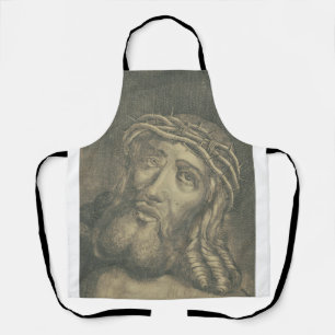 Das Heilige Antlitz Jesu Monochrome Kunst Schürze
