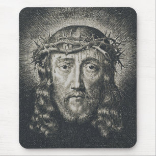 Das Heilige Antlitz mit Dornen gekrönt Mousepad