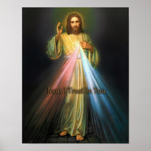 Das heilige Gesicht des göttlichen Gnaden-Bildes Poster