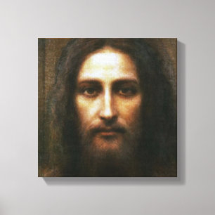 DAS HEILIGE GESICHT DEVOTIONAL PLAKATS JESUSS LEINWANDDRUCK
