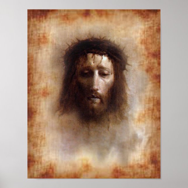 Das heilige Gesicht Jesu-Bekenntnisbildes. Poster (Vorne)