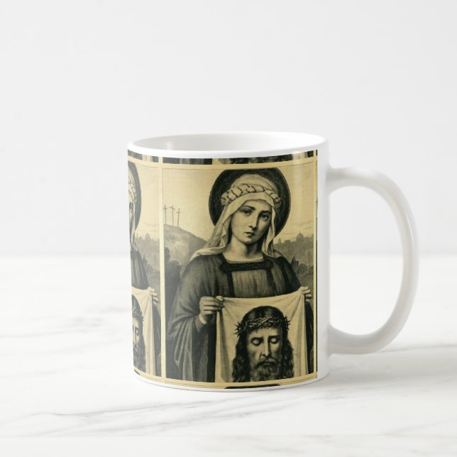 Das heilige Gesicht Jesu Kaffeetasse (Rechts)