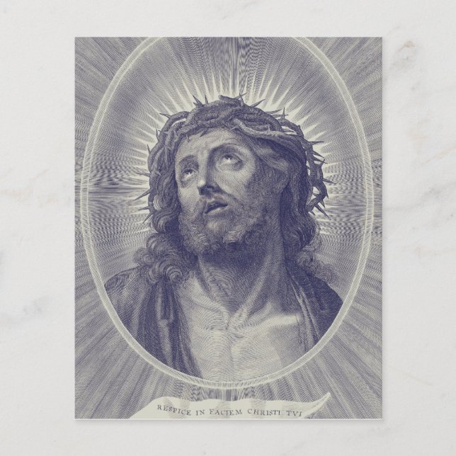 Das Heilige Gesicht Jesu mit Dornenkrone Kunst (Vorderseite)