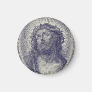 Das Heilige Gesicht Jesu mit Dornenkrone Kunst Magnet