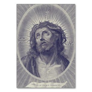 Das Heilige Gesicht Jesu mit Dornenkrone Kunst Tischnummer
