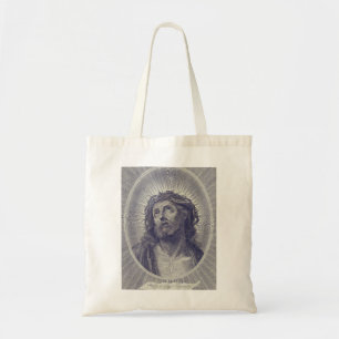 Das Heilige Gesicht Jesu mit Dornenkrone Kunst Tragetasche