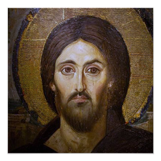 DAS HEILIGE GESICHT JESUS SACRED ICON POSTER (Vorderseite)