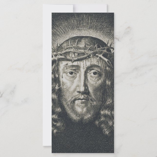 Das heilige Gesicht mit Dornen gekrönt (Vorderseite)