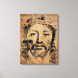 Das heilige Gesicht von Jesus Canvas Print Leinwanddruck
