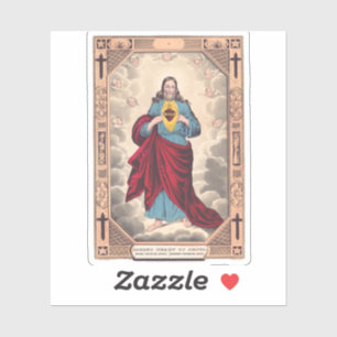 Das Heilige Herz Jesu Aufkleber
