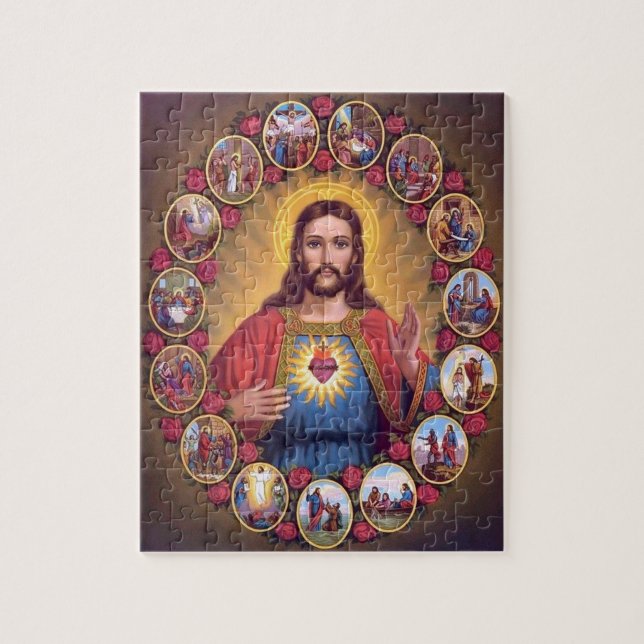 Das heilige Herz Jesu Jigsaw Puzzles (Vertikal)