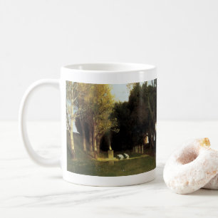 Das heilige Holz von Arnold Bocklin, Vintage Kunst Kaffeetasse