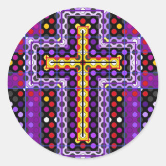 Das Heilige Kreuz Runder Aufkleber