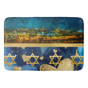 Das heilige Land a Nacht in Jerusalem Badematte