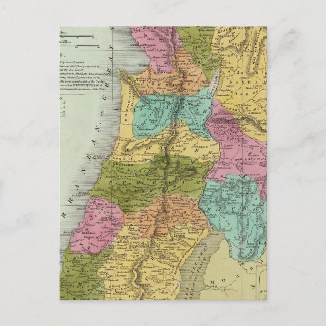 das Heilige Land Palästina Postkarte (Vorderseite)