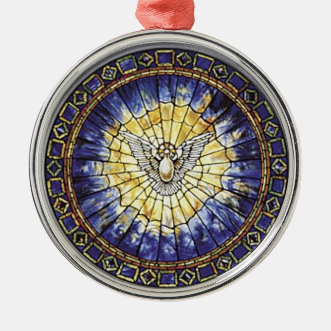 Das Heiliger Geist Silbernes Ornament (Vorne)