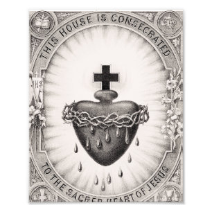 Das heiligste Herz Jesu Christi Fotodruck