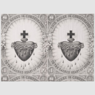 Das heiligste Herz Jesu Christi Seidenpapier
