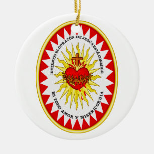 Das heiligste Herz Jesu Keramik Ornament