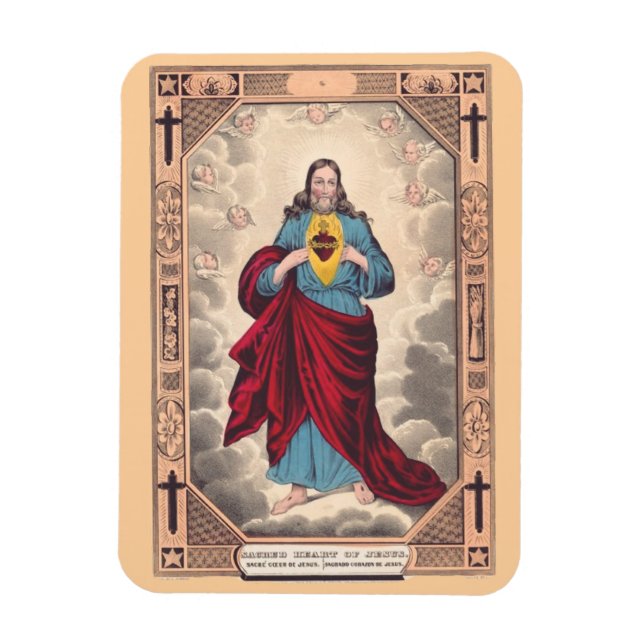 Das Heiligste Herz Jesu Magnet (Vertikal)