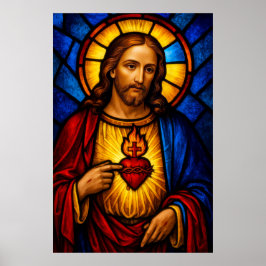 Das heiligste Herz Jesu Poster