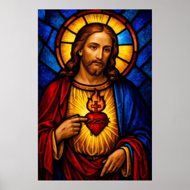 Das heiligste Herz Jesu Poster (Vorne)