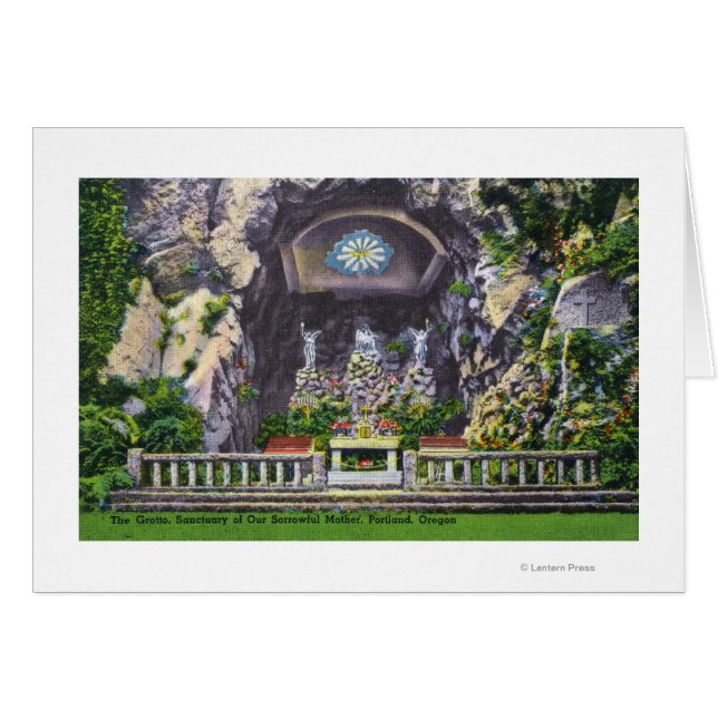 Das Heiligtum unserer traurigen Mutter Grotto View (Vorderseite (Horizontal))